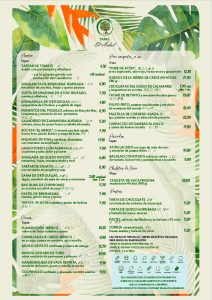 La Carta de El Árbol Tapas